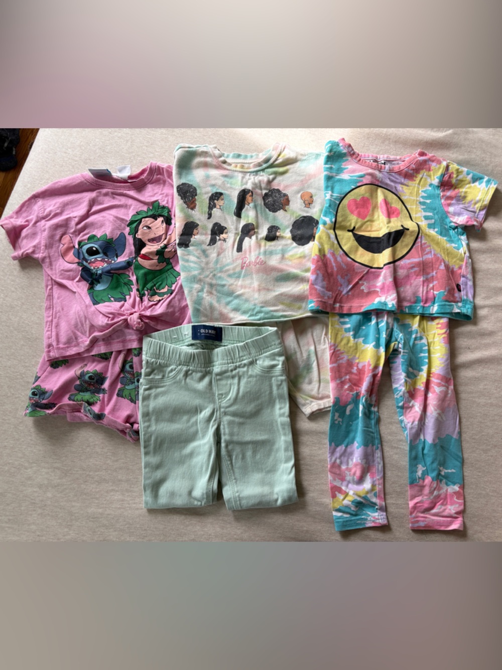 3T Girls 7pc Bundle Lightly Worn T-shirts Shorts & Leggings Spring/Summer